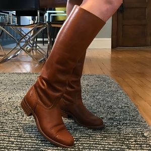 Frye Vintage Tall Riding Boot tan/brown 5.5